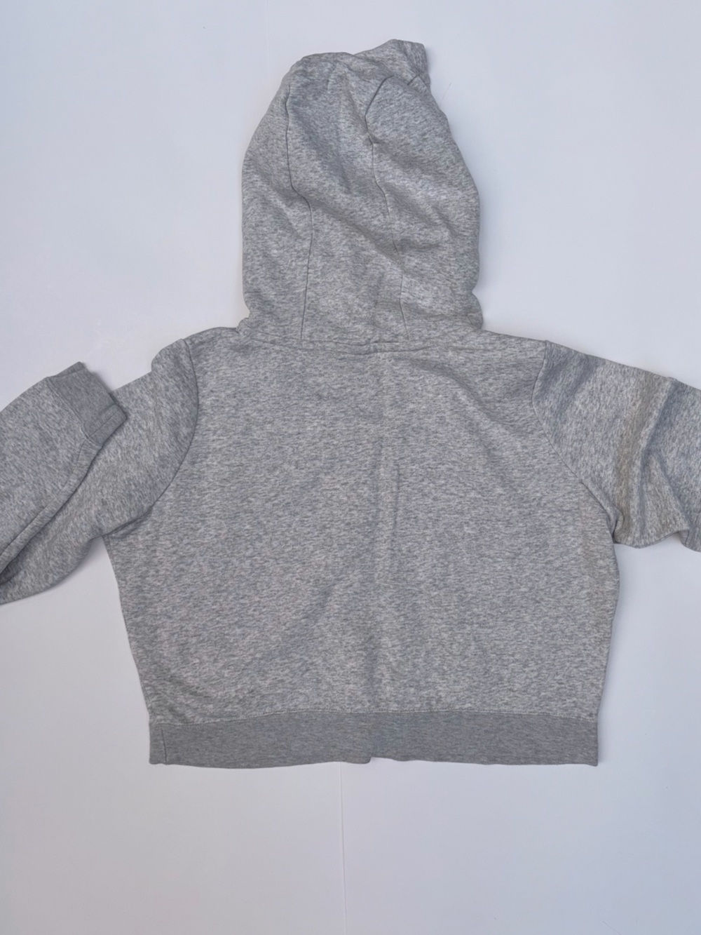 Women’s Nike Cropped Grey Hoodie Sz M - Picture 4 of 6
